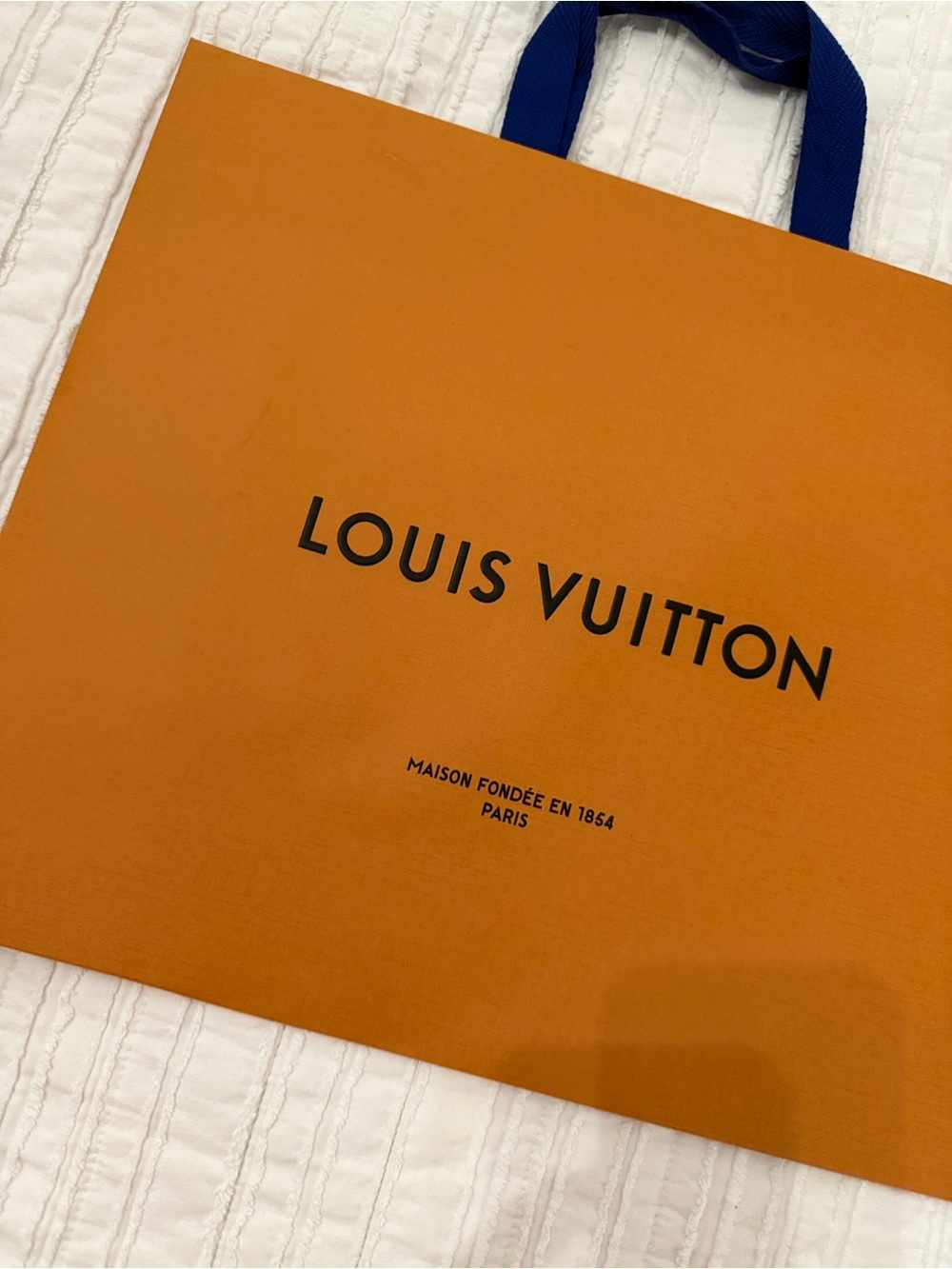 Louis Vuitton Orange Shopping Tote Bag
